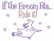 If the Broom Fits Rhinestone Transfer