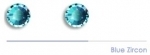 SS6 Blue Zircon Low Lead Hotfix Rhinestones