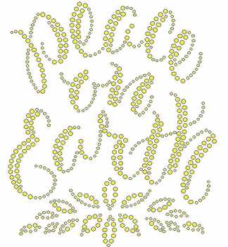 Peace On Earth Rhinestone Transfer 